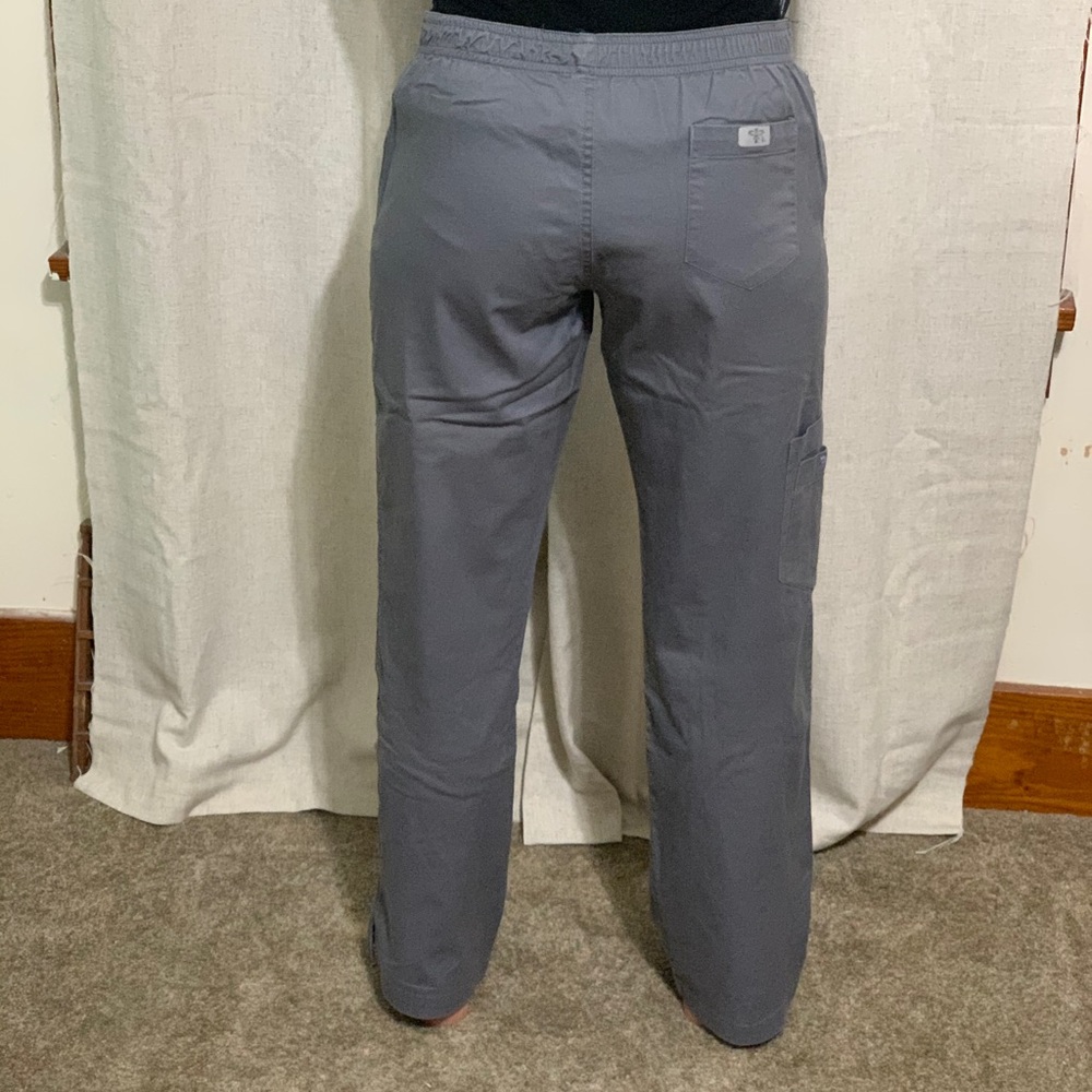 Gray Med Couture Scrub Pants